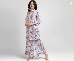 Vishudh Women's Co-ord Set | Trendy Matching Set for Casual & Chic Looks | Stylish Top & Bottom Co-ord for Women