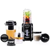 Wonderchef Nutri Blend Smart CKM Automatic Mixer Grinder with Dual Pulse Function|22000 RPM|100% Full Copper Motor|4 Unbreakable Jars|500 W|2 Years Wa