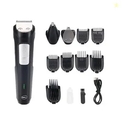 3 In 1 Multi-purpose Grooming Kit for Men | Trimmer, Shaver, Nose & Ear Trimmer | Stainless Steel Blade | USB Type C Charging | 120 Min Runtime | 2 HR