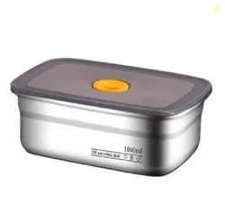 NOVEXIO 1100 ml Stainless Steel Tiffin Box and Food Storage Container | Optimized specifically for home pantry organization with a focus on durable 31