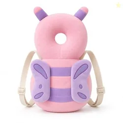 GLUN 1 Piece Cute Baby Butterfly Shape Soft Baby Head Protector Backpack, Cushioning, Adjustable Shoulder Belt, Head Protection for 6-15 Month Toddle