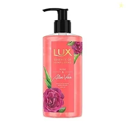 LUX Rose & Aloe Vera, Shimmering Body Wash, 400 ml, for Bright and Soft Skin, with 100% Natural Origin Rose Extract & Aloe Vera, Soap-Free, Paraben-Fr