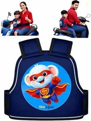 Baby & Kids Safety Belt for Two Wheeler, Bike & Scooty | Adjustable Child Safety Harness | Strong Buckle Protection | Comfortable & Secure | 212 Year