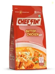 Cheffin Butter Chicken Masala Kit, 285g |Complete Curry in 3 Easy Step| 100% Natural, No Preservatives | Ready in 5 Min| Serves 2-3 Cheffin Butter Chi