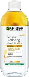 Garnier Micellar Oil-Infused Cleansing Water for Waterproof Makeup, 400ml | Gently removes makeup, cleanses your skin and makes it feel softer and nou