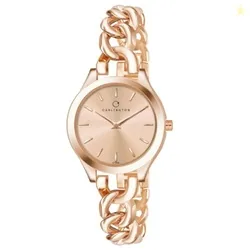 Iconic Analog Watches for Women with Premium Stainless Steel Link Chain Strap - CT 2036