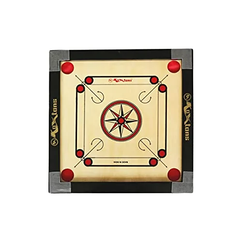 KOXTONS - Carrom Board Small 1.5" Border (Premium) with STRICKER & Accessories