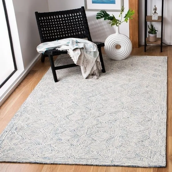 Soft Pure Woolen Modern Collection Tufted Carpet for Living Room,Bedroom'Kitchen and Hall (4 X 6) Feet