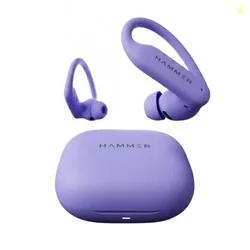 HAMMER KO2 Sports TWS Earbuds for Running & Gym Workout - Secure Ear Hooks, Active Noise Cancellation, 80 Hours Battery, Bluetooth 6.0, Type-C Fast Ch