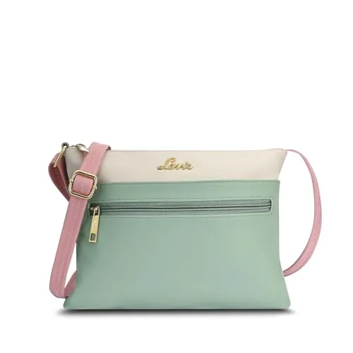 Lavie Women's Colourblock Lucille Top Zip Cross Body Sling Bag | Ladies Purse Handbag | Gift for Women