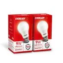 Eveready 9W LED Light Bulb | Cool Day Light (6500K) | Pack of 2