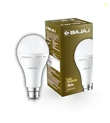 iLED 8.5W Rechargeable Emergency Inverter LED Bulb | Cool Day Light | Upto 4 Hours Battery | B22D | (Pack of 1, White)