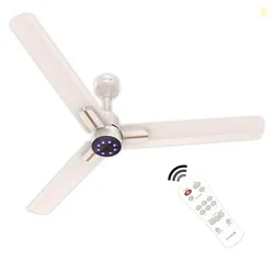 Polycab Wizzy Neo LED 1200mm BLDC Ceiling Fan with remote |BEE 5 Star Rated, Higher Air Delivery|LED Indicator,Reverse,Sleep and Breeze Mode |3 Years