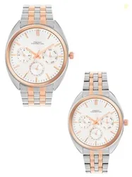 French Connection Analog Silver Dial Couple's Watch| Pair Watch|-FCN0113RTM