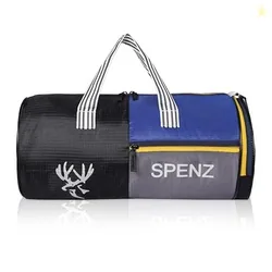 Polyester 28L Water Resistant Sports Duffel Gym Bag for Men & Women with Shoe Compartment